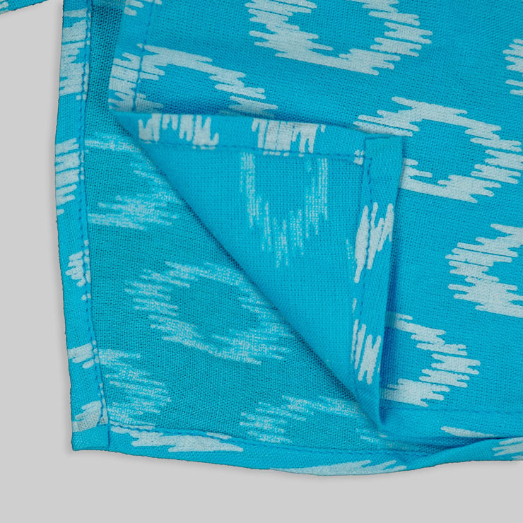 Blue Cotton Kurta Pajama Set for Boys