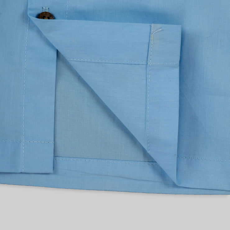 Blue Anchor Embroidered Shirt for Boys