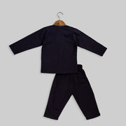 Black Organic Cotton Co-ord Set for Kids