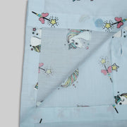Blue Unicorn Print Sleepwear For Kids