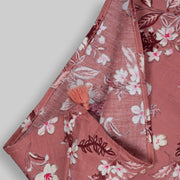 Pink Kurta With White Dhoti Pant For Girls