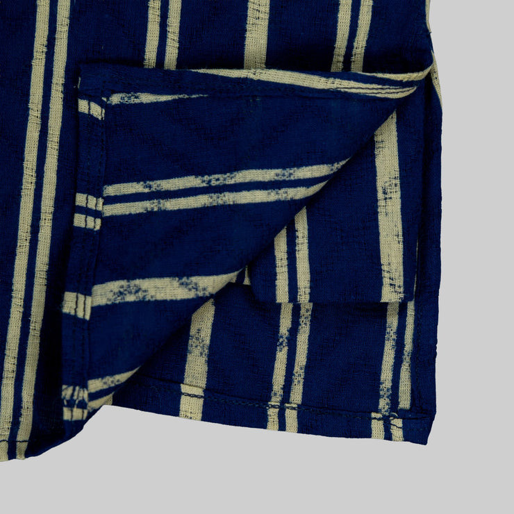 Navy Stripe Elegance Boys' Kurta Pajama Set
