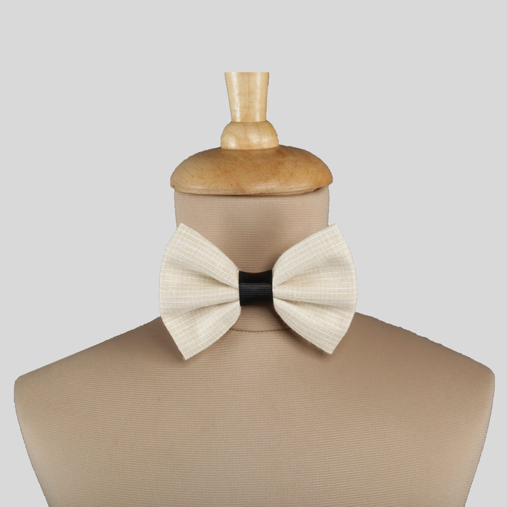 Cream Cotton Bow Tie