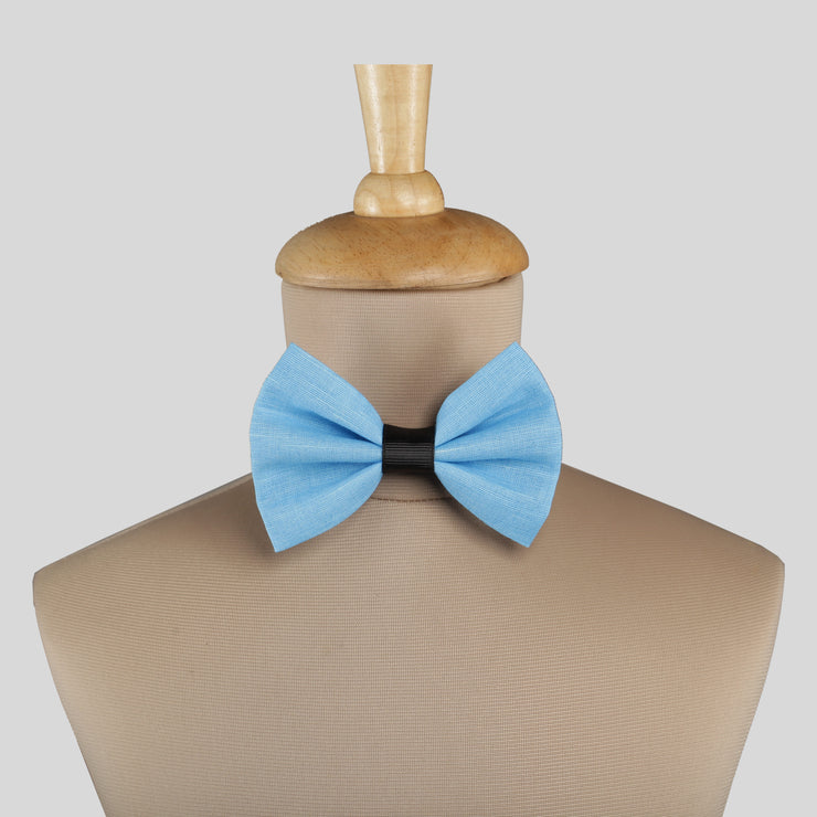 Sky Blue Cotton Bow Tie