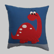 Blue and Red Dinosaur Cushion