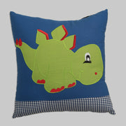 Blue and Green Dinosaur Cushion