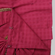 Pink Cotton Blouse and Blue Ghaghra