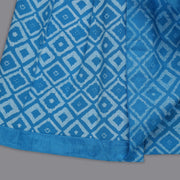 Blue Cotton Frock and Jacket Set