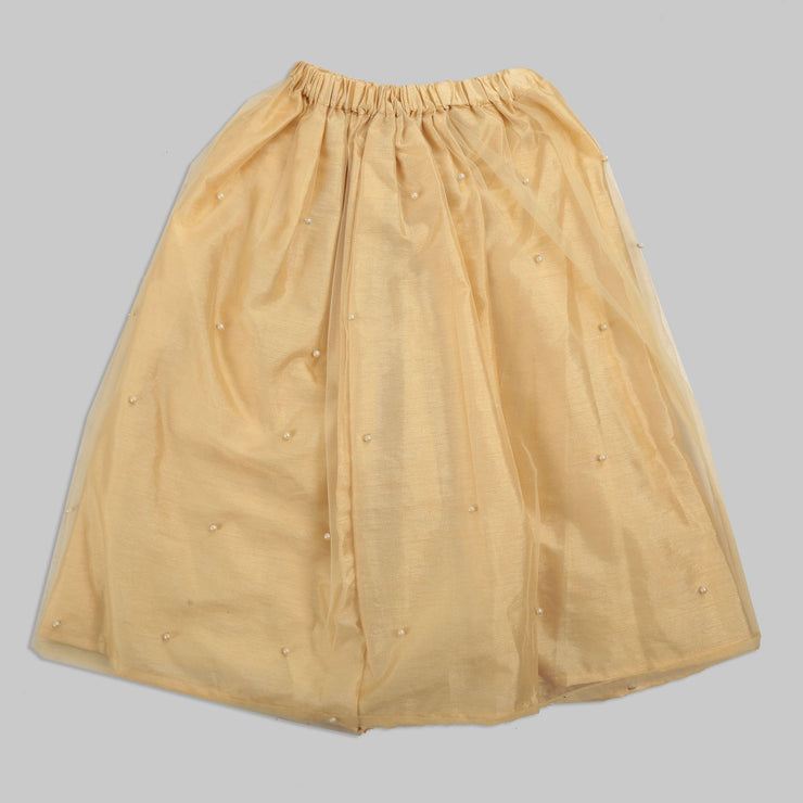 Beige deals net skirt