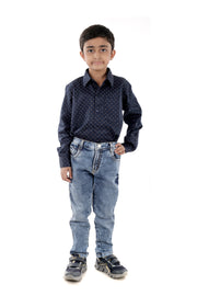 Blue Boy’s Full Sleeves Shirt
