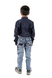 Blue Boy’s Full Sleeves Shirt