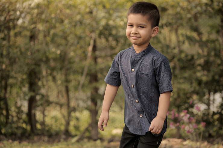Shirt It Up-Blue Buzz, Boys Half Shirt