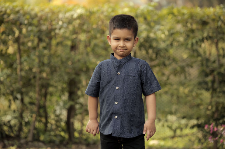 Shirt It Up-Blue Buzz, Boys Half Shirt