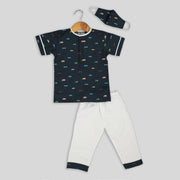 Car Print Nightwear Set for Boys