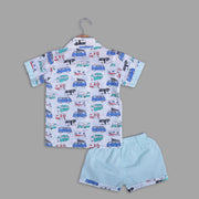Car Print Nightwear Set for Boys