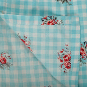 Blue Cotton Skater Frock For Girls