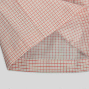 Orange and White Checkered Frock with a Bow