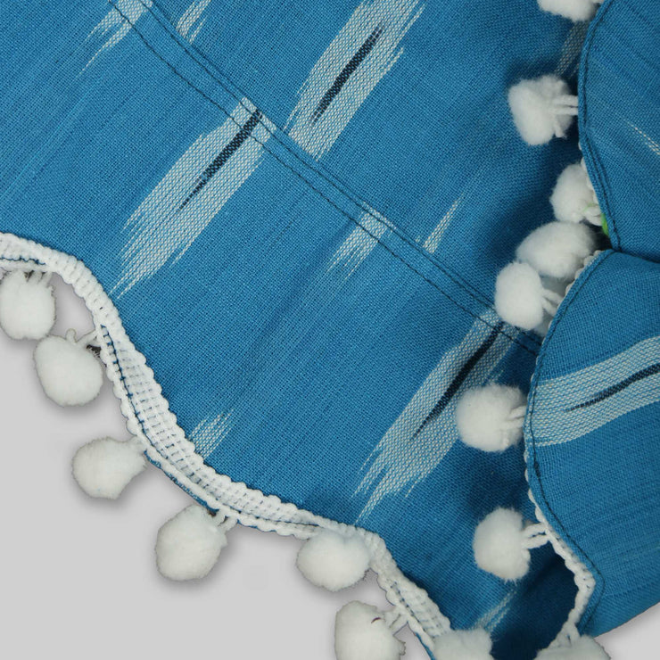 Pre Order : Blue Cotton Co-ord Set in Ikat
