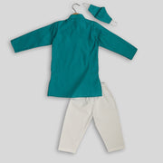 Green Kurta Pyjama Set for Boys