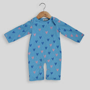 Organic Cotton Romper in Heart Print