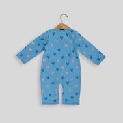 Organic Cotton Romper in Heart Print