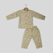 Yellow Cotton Sleepwear for Kids