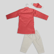 Pink Kurta Pyjama Set for Boys