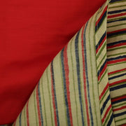 Pre Order: Multicoloured Jacket with Red Skirt and Top Set