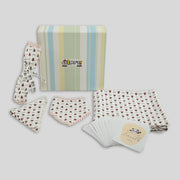 New Born Gift Box in Organic Cotton in Nautical Print