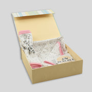 New Born Gift Box in Organic Cotton in Star Print