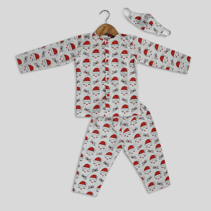 Christmas Vibes - Cotton Pyjama Set For Kids
