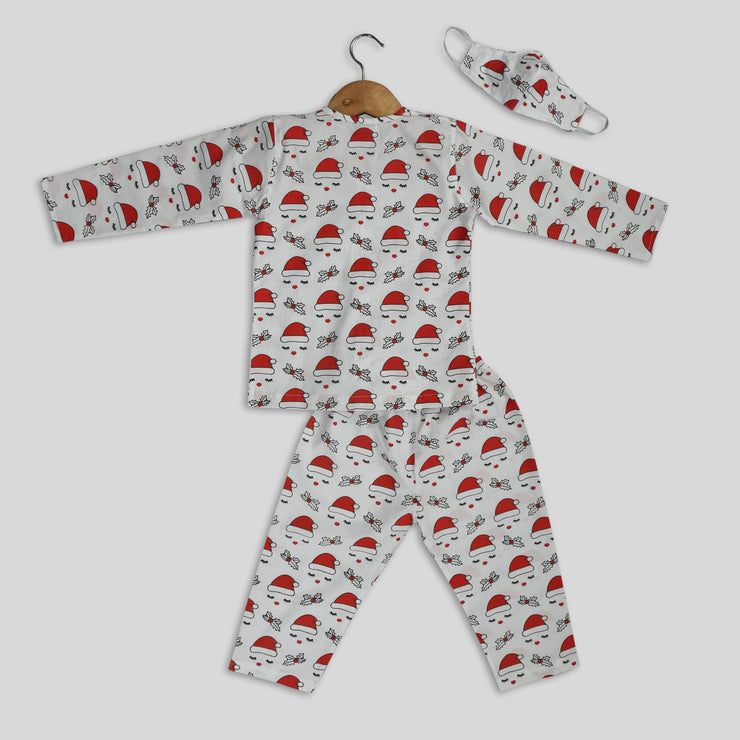 Christmas Vibes - Cotton Pyjama Set For Kids
