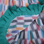 Multicoloured Cotton Angrakha Skater Frock