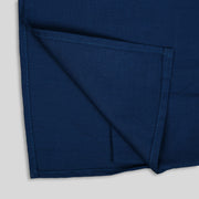 Cotton Navy Blue Kurta And Jacket with Blue Cotton Pyjamas