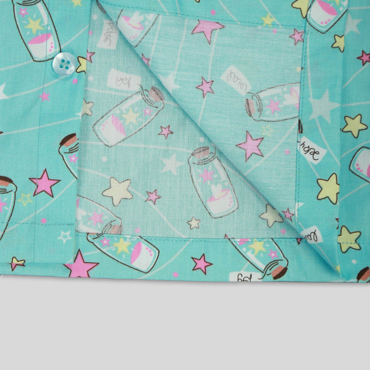 Blue Cotton Printed Sleepwear for Kids