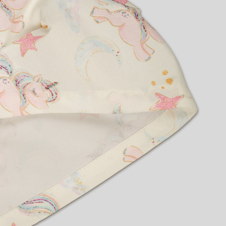 The Yellow Casual Frock For Girls With Unicorn Print