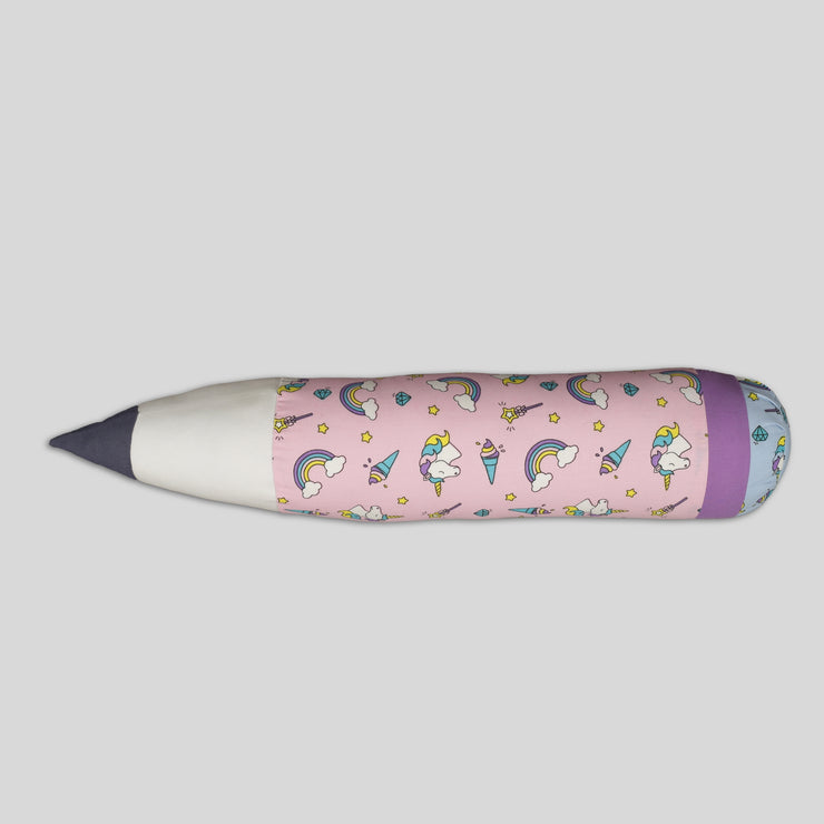 Pink Unicorn Printed Pencil Cushion for Kids