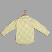 Yellow Cotton Shirt For Boys