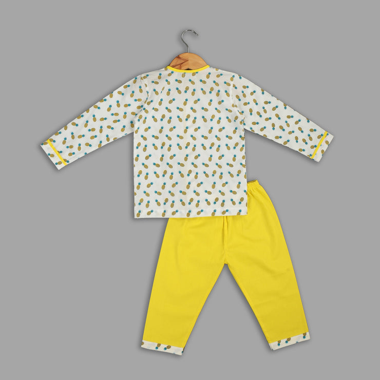 Pineapple Print Unisex Nightwear