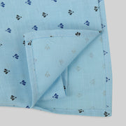 Blue Cotton Kurta And Pyjama set For Boys