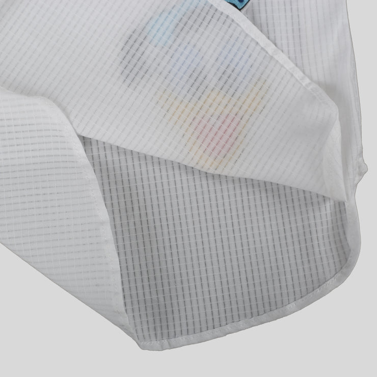 Giza Cotton White Casual Shirt For Boys With Donald Duck Motif Encrusted With Swarovski Element