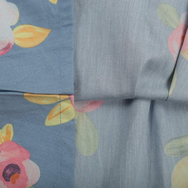 Pink and Blue Cotton Frock