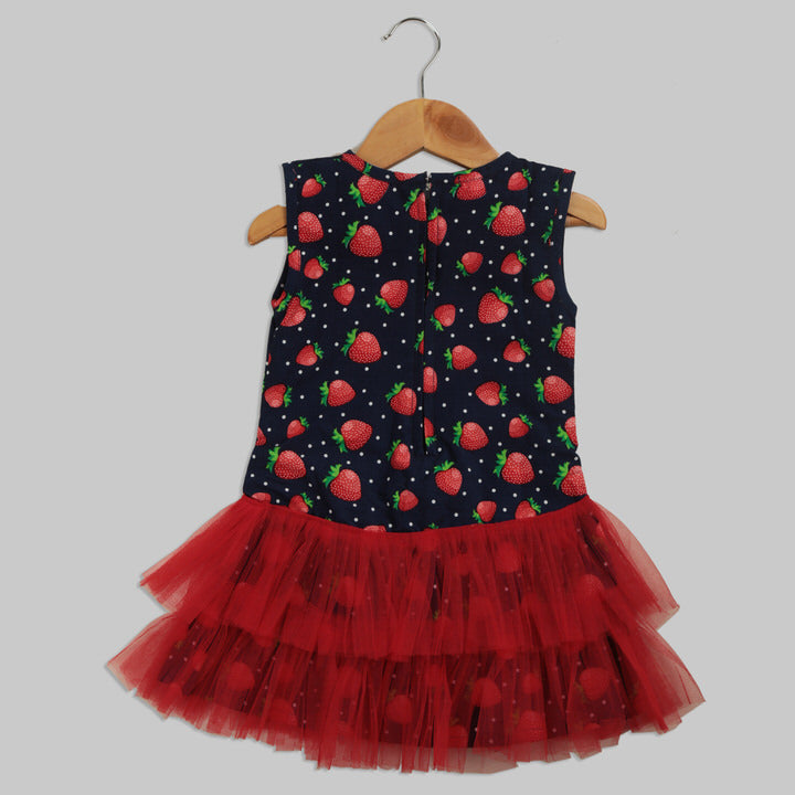Blue and Red Corduroy Frock