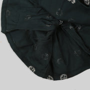 Dark green Rayon Skater Frock For Girls
