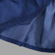 Blue Cotton Frock For Girls